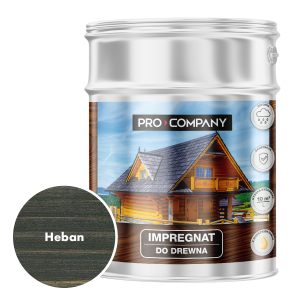 Pro Company Impregnat ochronny do drewna z dodatkiem oleju 9L Heban