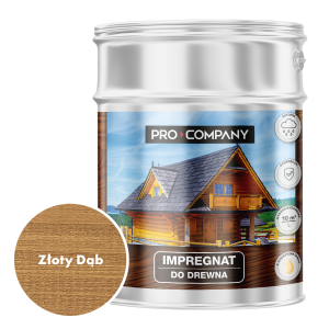 Pro Company Impregnat ochronny do drewna z dodatkiem oleju 9L Złoty Dąb