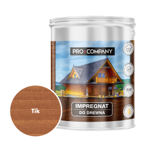 Pro Company Impregnat ochronny do drewna z dodatkiem oleju 4,5L Tik