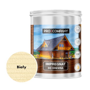 Pro Company Impregnat ochronny do drewna z dodatkiem oleju 4,5L Biały
