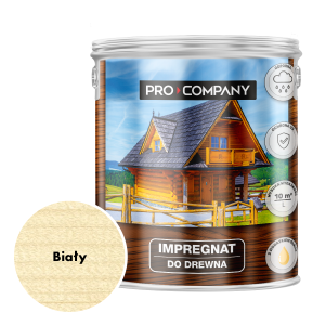 Pro Company Impregnat ochronny do drewna z dodatkiem oleju 2,5L Biały