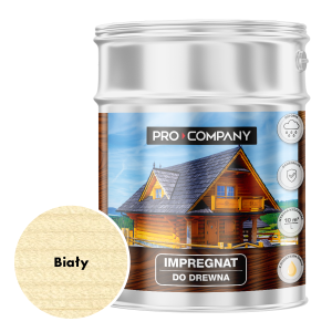 Pro Company Impregnat ochronny do drewna z dodatkiem oleju 9L Biały