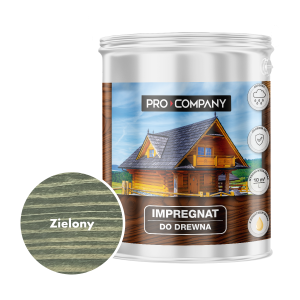 Pro Company Impregnat ochronny do drewna z dodatkiem oleju 4,5L Zielony