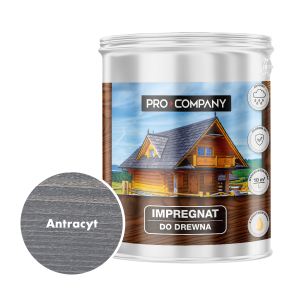 Pro Company Impregnat ochronny do drewna z dodatkiem oleju 4,5L Antracyt