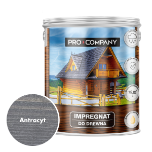 Pro Company Impregnat ochronny do drewna z dodatkiem oleju 2,5L Antracyt