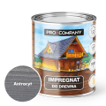 Pro Company Impregnat ochronny do drewna z dodatkiem oleju 0,75L Antracyt