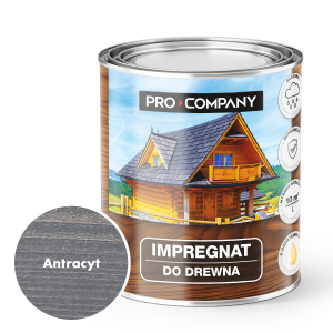 Pro Company Impregnat ochronny do drewna z dodatkiem oleju 0,75L Antracyt