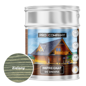 Pro Company Impregnat ochronny do drewna z dodatkiem oleju 9L Zielony