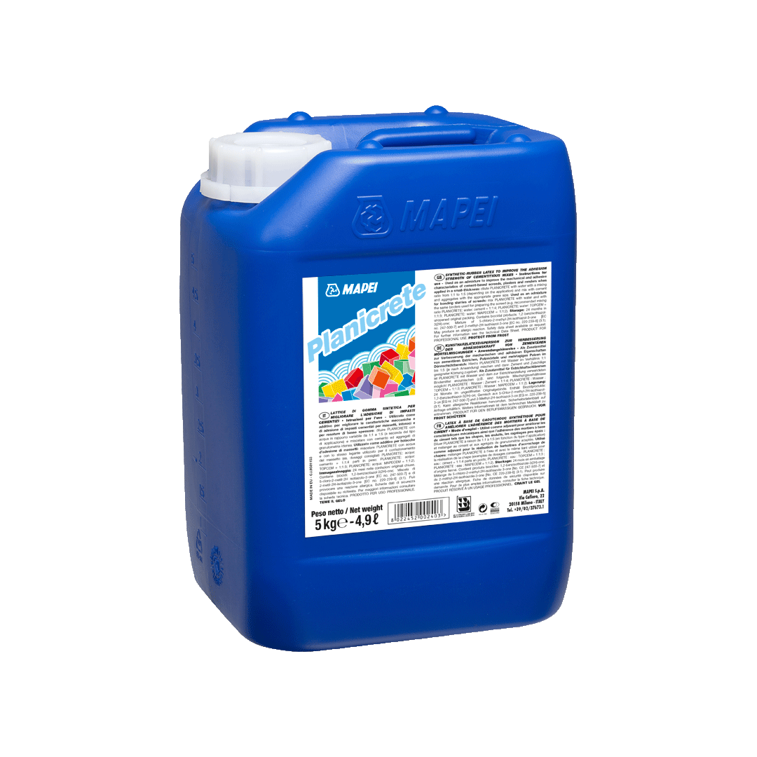 MAPEI PLANICRETE 5KG SYNTETYCZNY DODATEK DO ZAPRAW I TYNKÓW PŁYNNY LATEKS