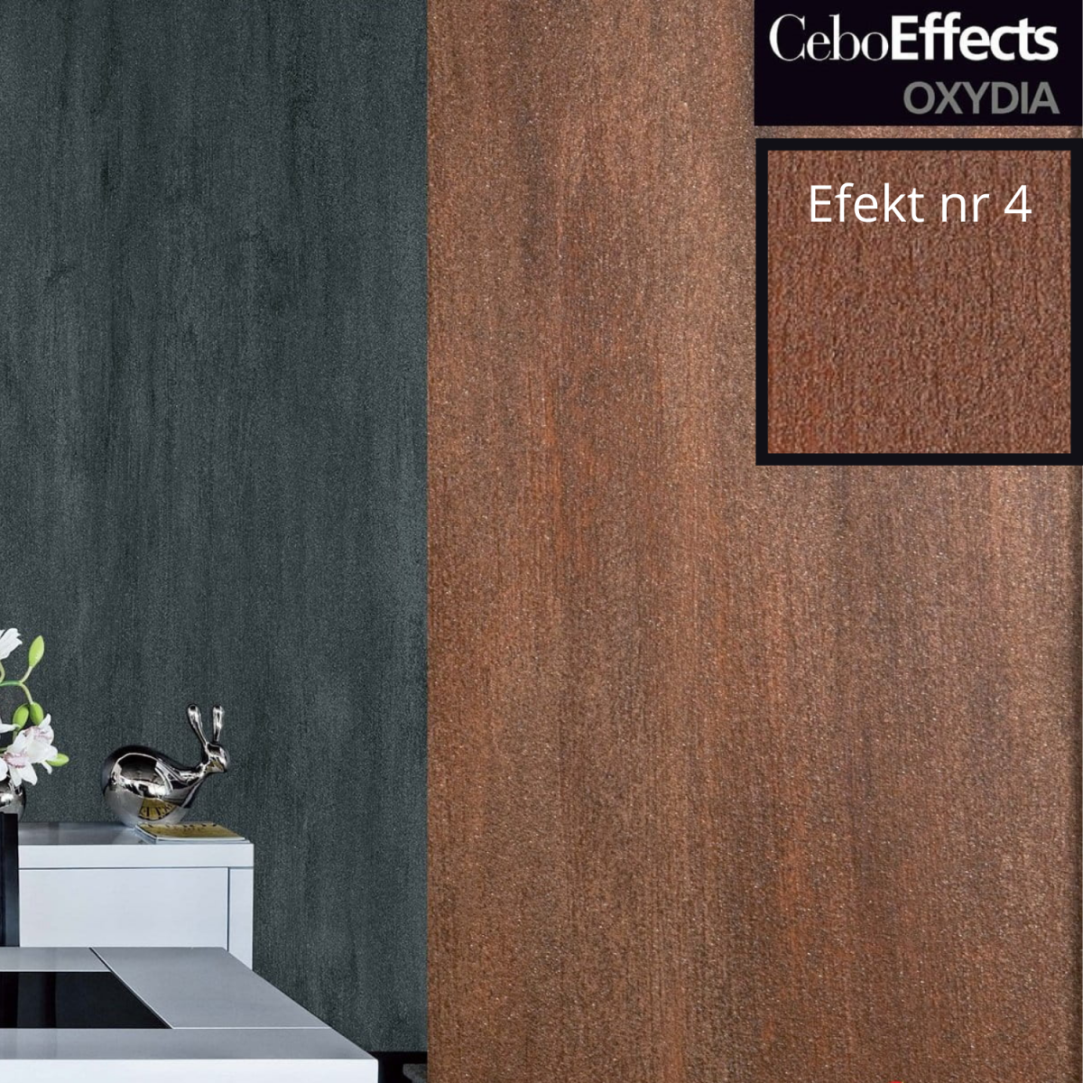 Zestaw Farb Dekoracyjnych CeboEffects Oxydia 18m2 Efekt 4