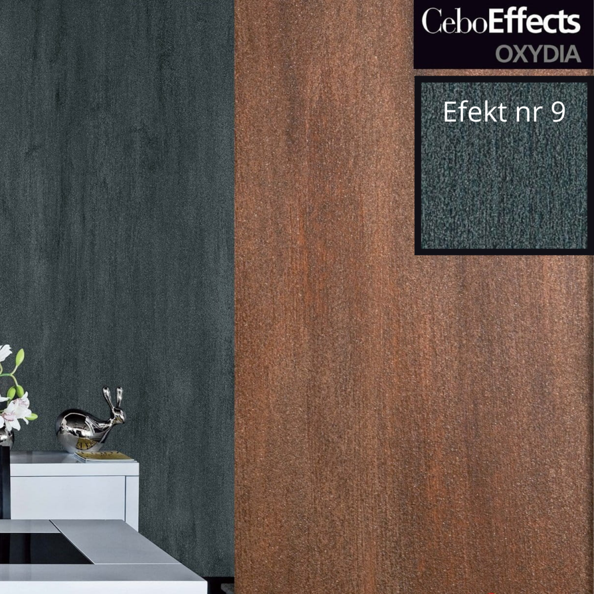 Zestaw Farb Dekoracyjnych CeboEffects Oxydia 12 m2 Efekt 9