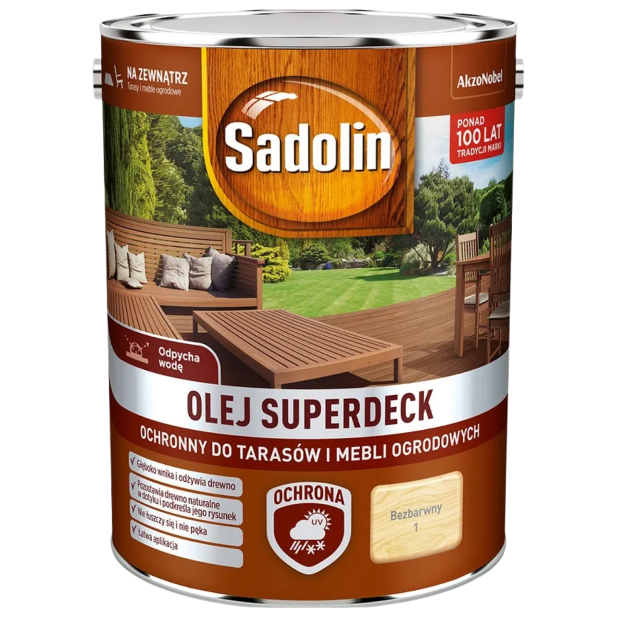 SADOLIN Superdeck 0,75l Olej do drewna BEZBARWNY