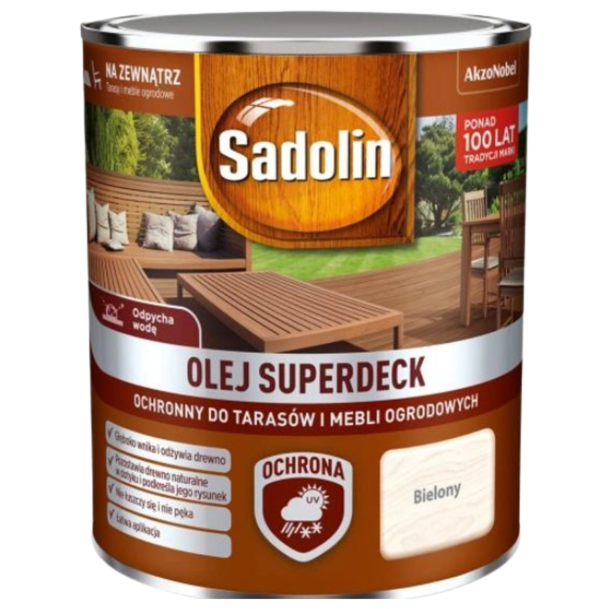 SADOLIN Superdeck 5l Olej do drewna BIELONY