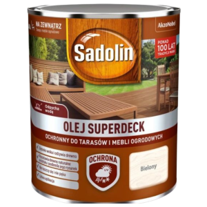 SADOLIN Superdeck 5l Olej do drewna BIELONY