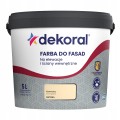 Dekoral Polinit Farba do fasad, zewnętrzna, fasadowa 5L Kremowy