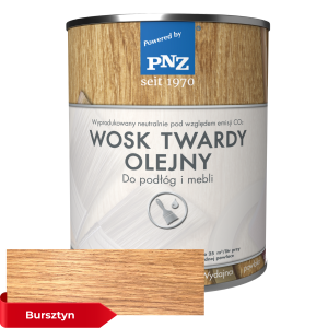 PNZ Wosk Twardy Olejny Do Drewna  100ml Bursztyn