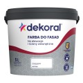 Dekoral Polinit Farba do fasad, zewnętrzna, fasadowa 5L Biały