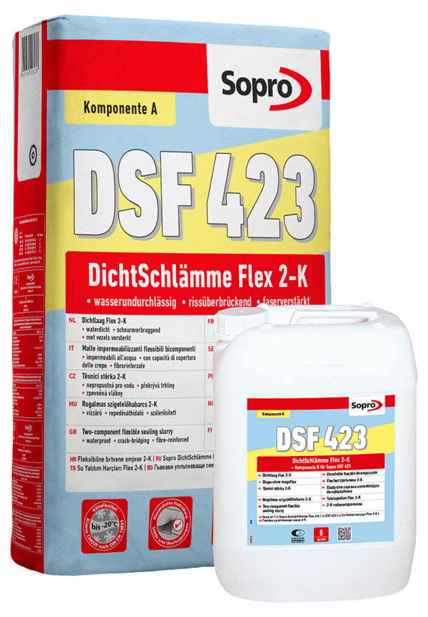 Sopro DSF 423 Hydroizolacja Elastyczna zaprawa dwuskładnikowa 2K 32KG