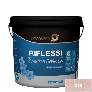 DECOVERNI RIFLESSI 205 Farba metaliczna 1 kg plus grunt 1,5kg