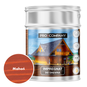 Pro Company Impregnat ochronny do drewna z dodatkiem oleju 9L Mahoń