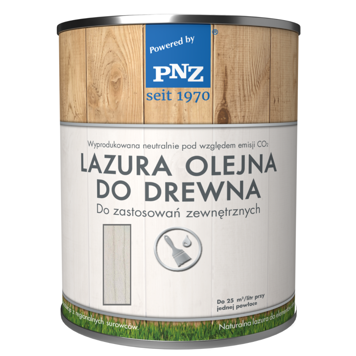 PNZ Lazura Olejna do drewna 0,75L Biały