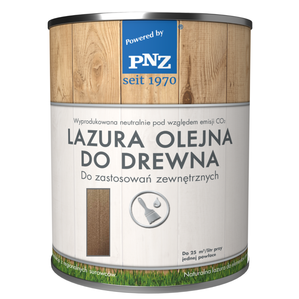 PNZ Lazura Olejna do drewna 2,5L Srebrny Agat z efektem metalicznym