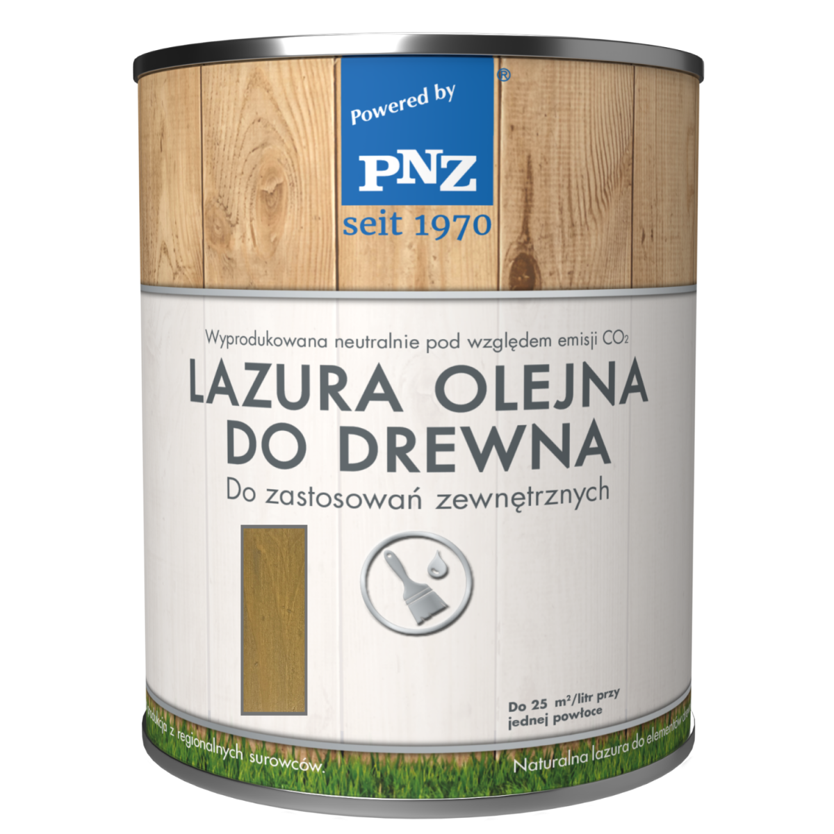 PNZ Lazura Olejna do drewna 100ml Ogrodowa Zieleń
