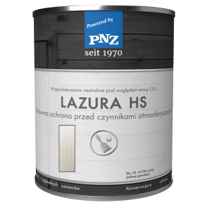 PNZ HS LASUR Lazura do drewna 3w1 0,75L Biały