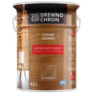 DrewnoChron Impregnat techniczny Grunt 4,5l  Bezbarwny