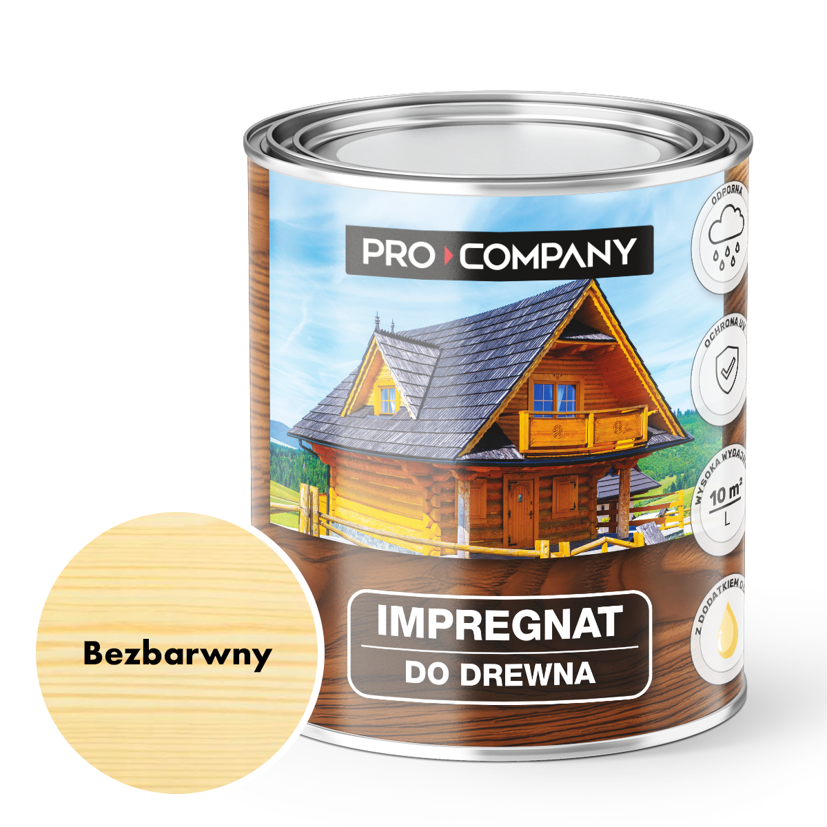 Pro Company Impregnat ochronny do drewna z dodatkiem oleju 0,75L Bezbarwny
