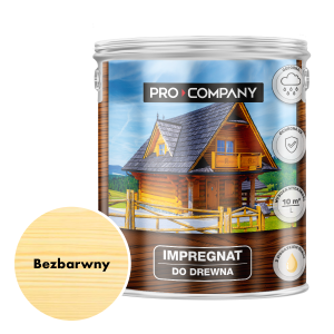 Pro Company Impregnat ochronny do drewna z dodatkiem oleju 2,5L Bezbarwny