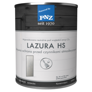 PNZ HS LASUR Lazura do drewna 3w1 0,75L Srebrno-Szary