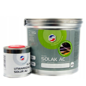 SOPUR Solak AC Dwuskładnikowy lakier do podłóg bezbarwny półmat 2,5L