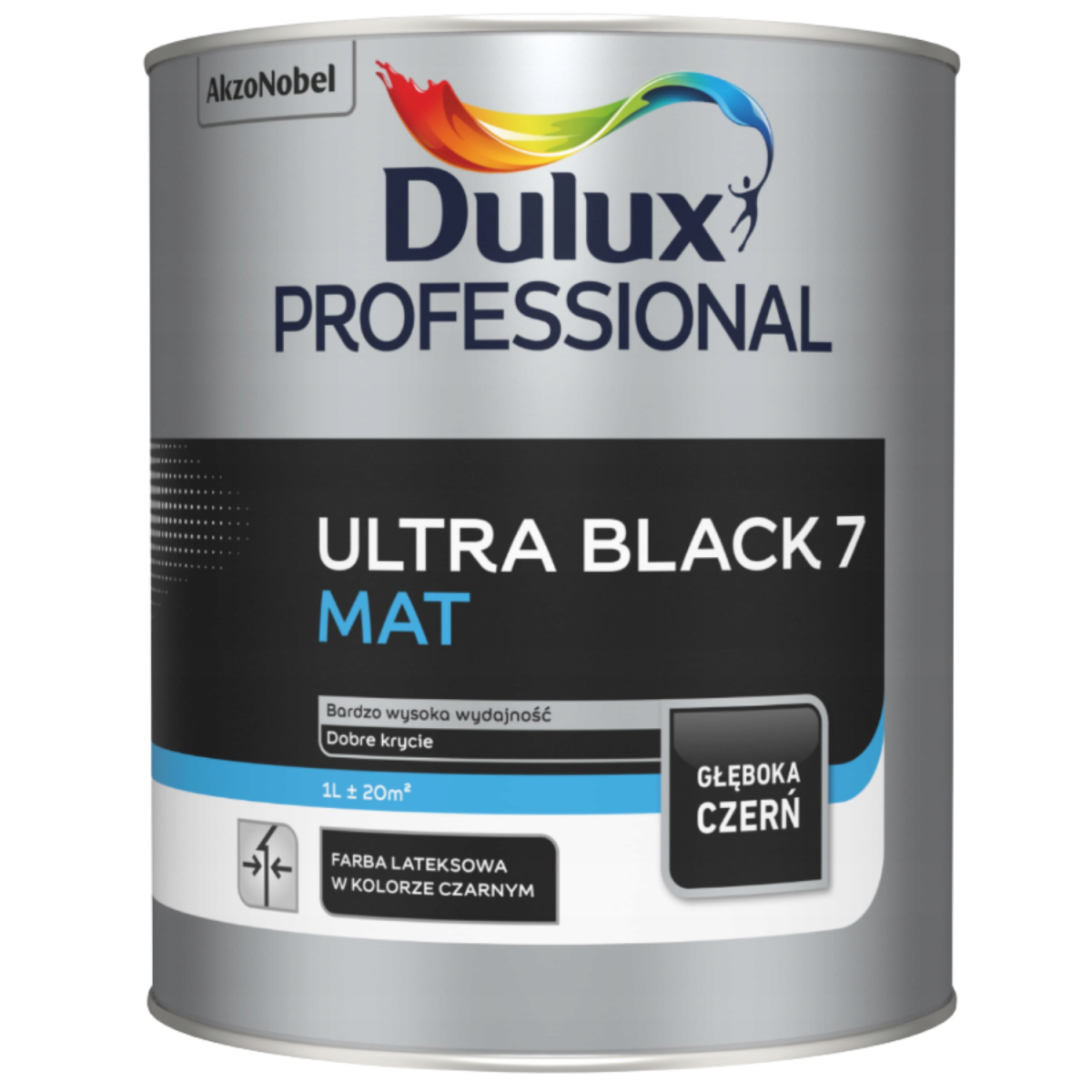 Dulux Professional Ultra Black 7 MAT matowa czerń 1L