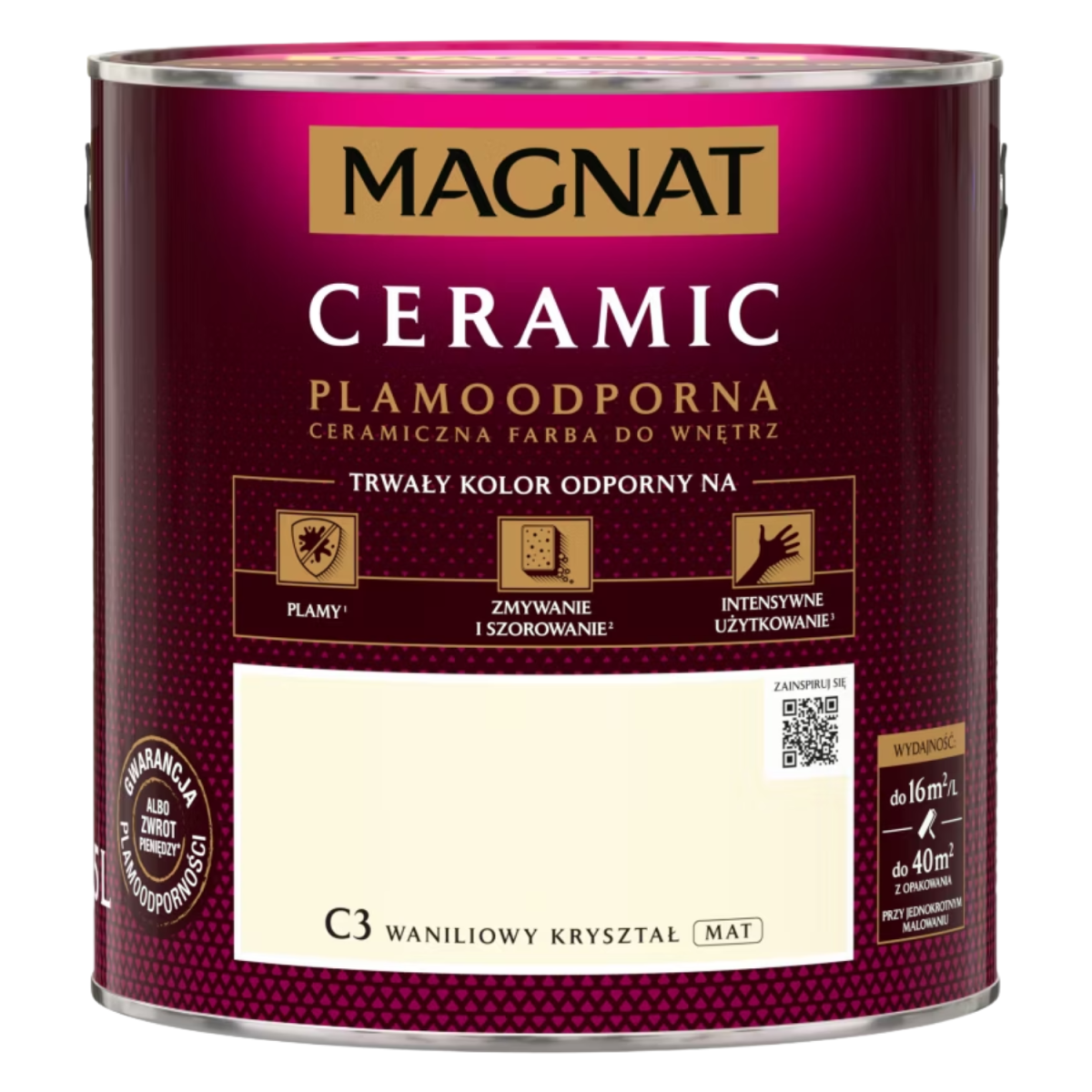 MAGNAT Ceramic Farba ceramiczna waniliowy kryształ C3 2,5L