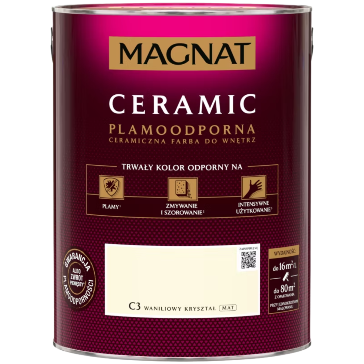 MAGNAT Ceramic Farba ceramiczna waniliowy kryształ C3 5L