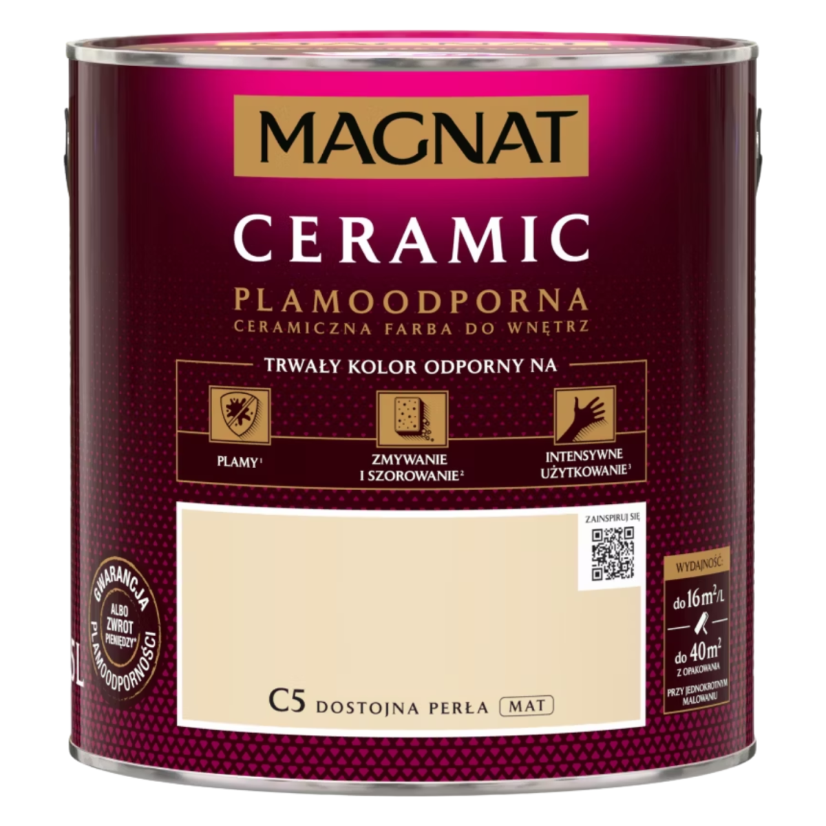 MAGNAT Ceramic Farba ceramiczna dostojna perła C5 2,5L