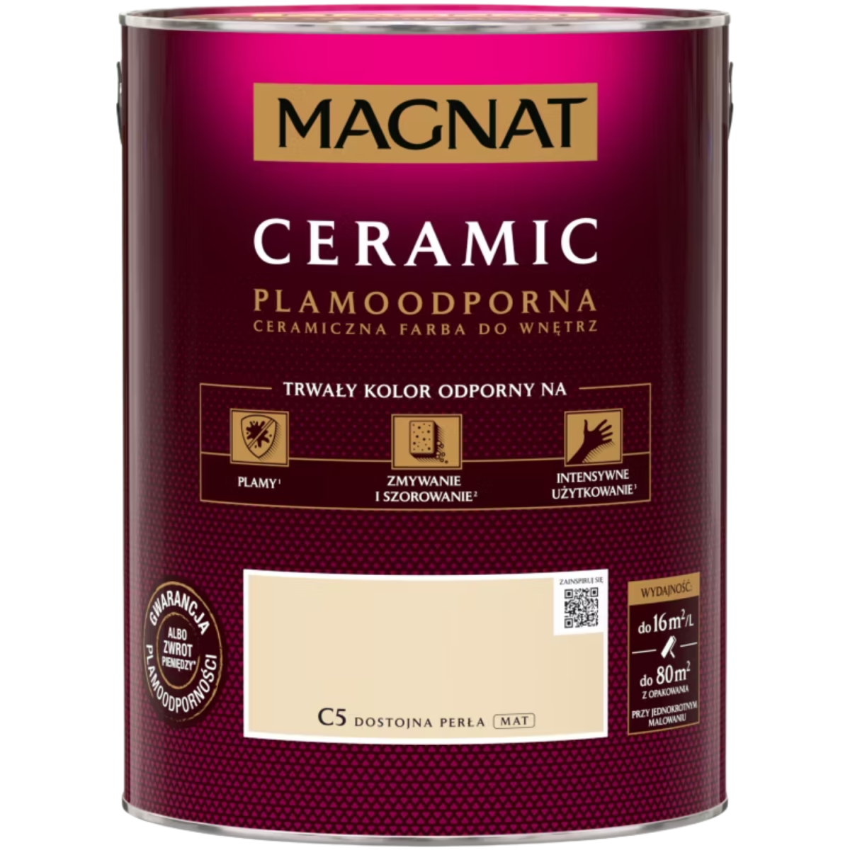 MAGNAT Ceramic Farba ceramiczna dostojna perła C5 5L