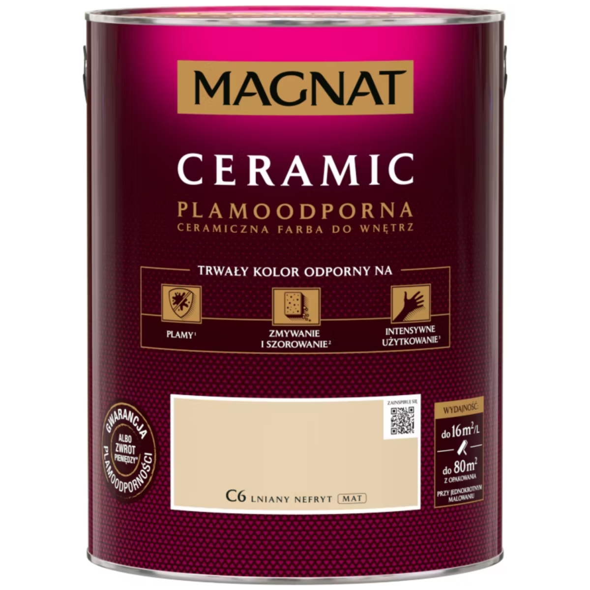 MAGNAT Ceramic Farba ceramiczna lniany nefryt C6 5L