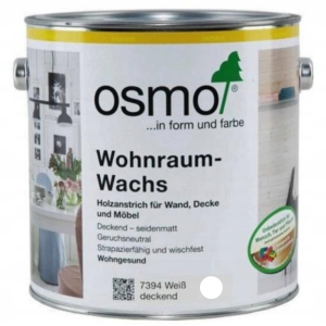 Wosk wewnętrzny do drewna Osmo 7394 biały kryjący 2,5 litra