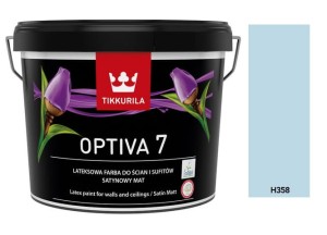 TIKKURILA Optiva Satin Matt 7 9l  KOLOR: H358