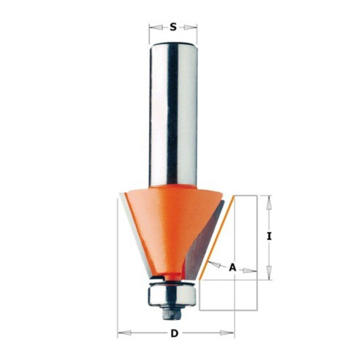 Frez do ukosowania CMT 936.950.11 12mm 45°