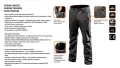 Spodnie robocze męskie softshell 81-566 NEO TOOLS rozmiar XXXL czarne