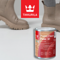 Kryjąca farba akrylowa do podłóg drewnianych Tikkurila Pontti Floor Paint 30 baza A półmat 0,9L