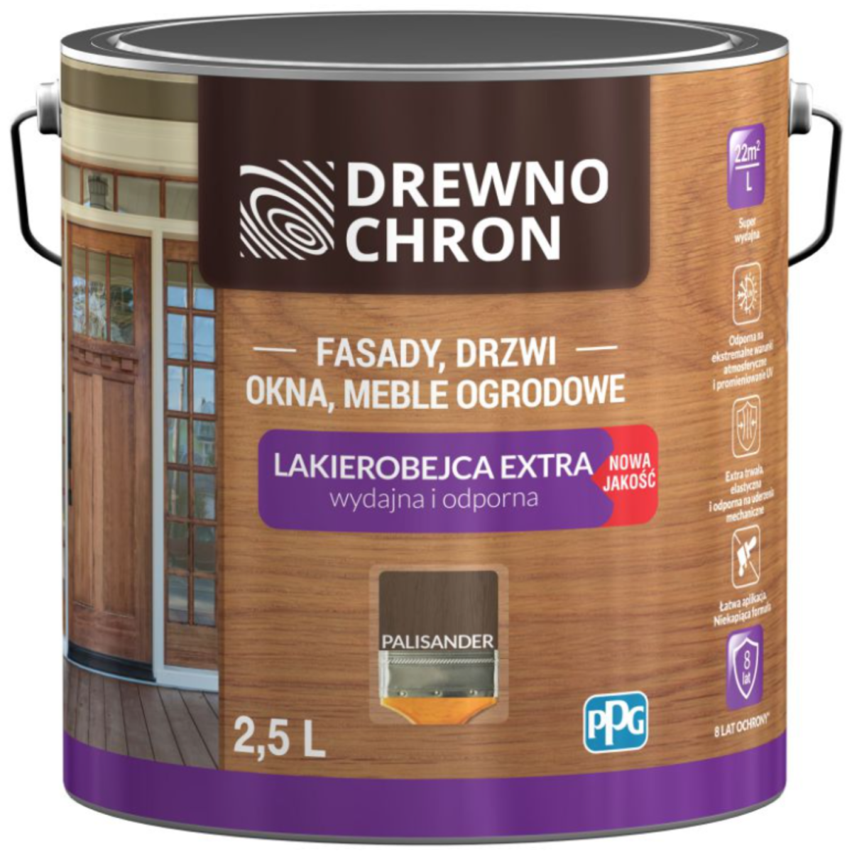 Drewnochron Lakierobejca Extra palisander 2,5L