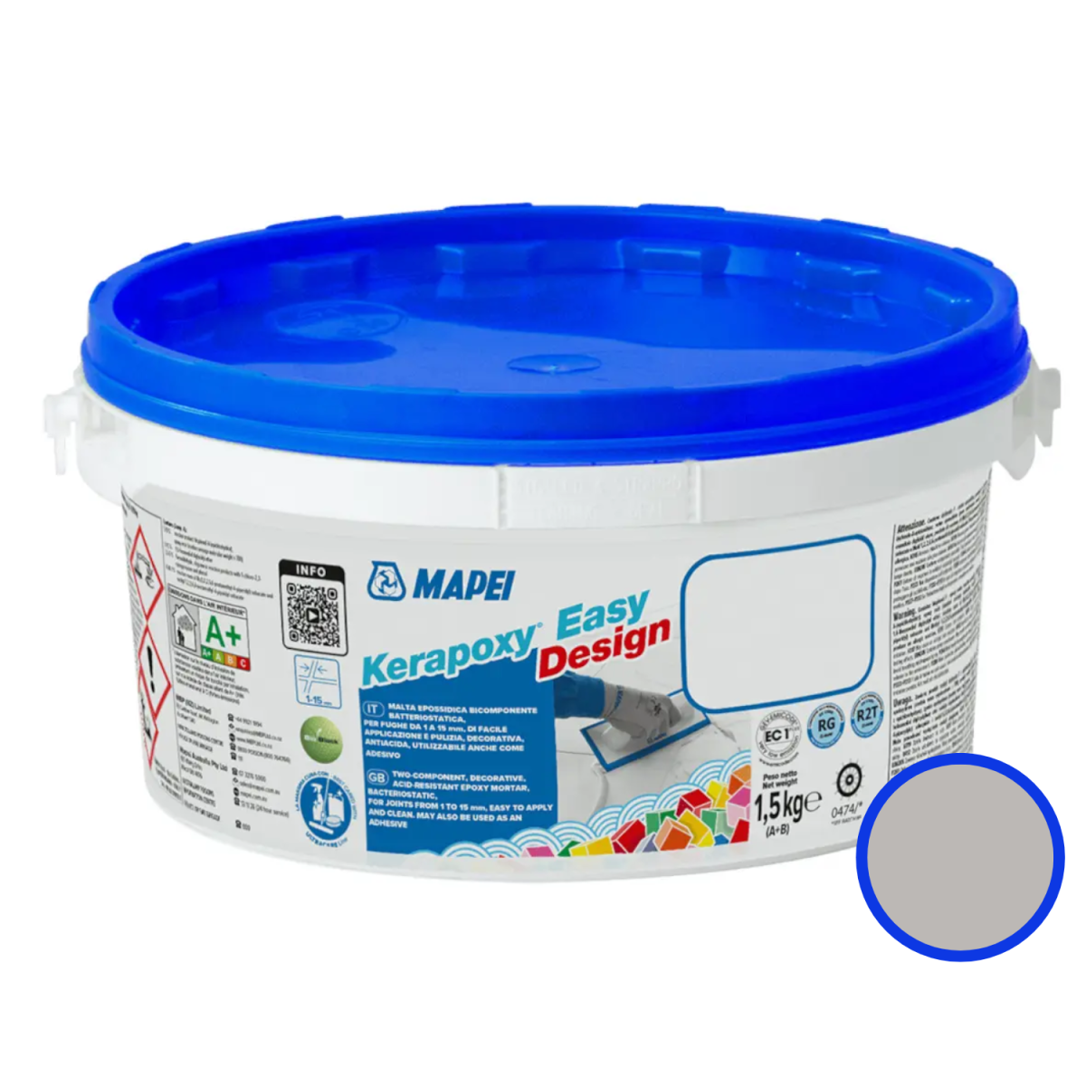 Fuga epoksydowa Mapei Kerapoxy Easy Design manhattan 1,5kg