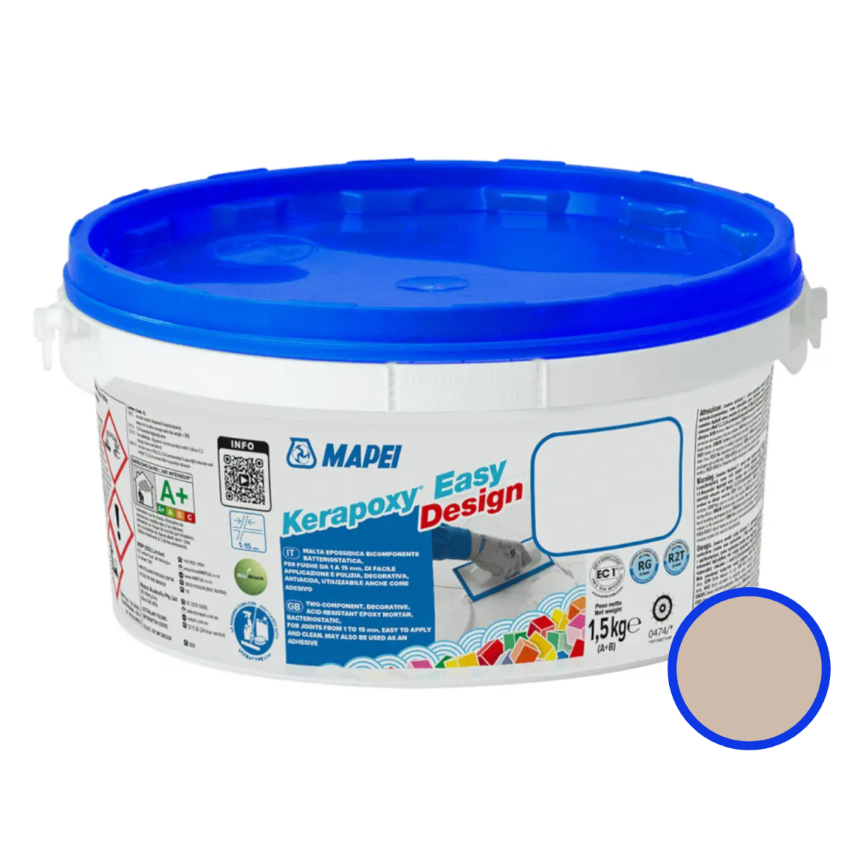Fuga epoksydowa Mapei Kerapoxy Easy Design beżowa 1,5kg
