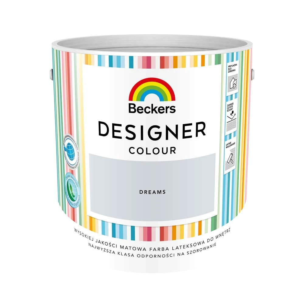 Szara farba do ścian i sufitów Beckers Designer Dreams 2,5L
