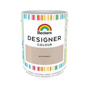 Farba lateksowa plamoodporna Beckers Designer beżowo-brązowa Macadamia 5L