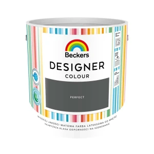 Farba lateksowa Beckers Designer ciemny szary Perfect 2,5 l